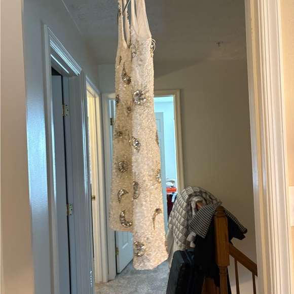 Show Me Your MuMu White Sequin Dress - Picture 4 of 7